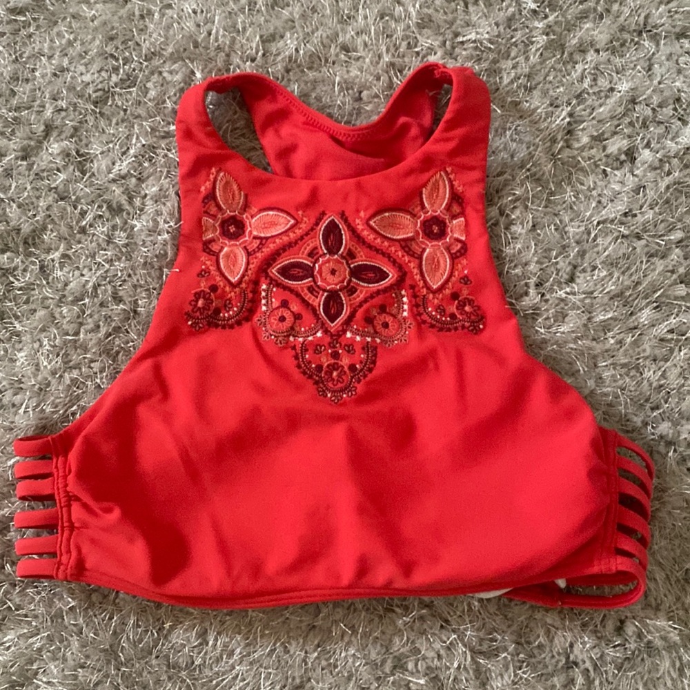 PINK/ ORANGE Bathing Suit top